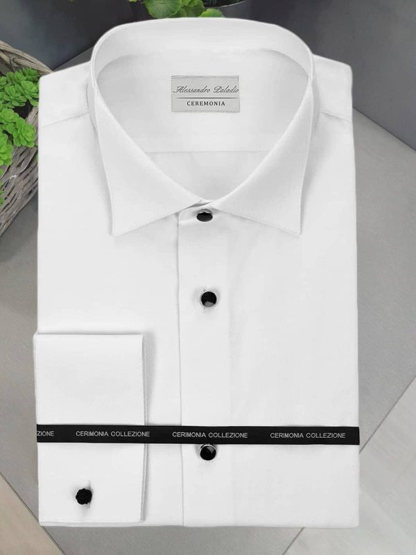 Camisa blanca de ceremonia CAM32 - Conecta Moda Joven Granada