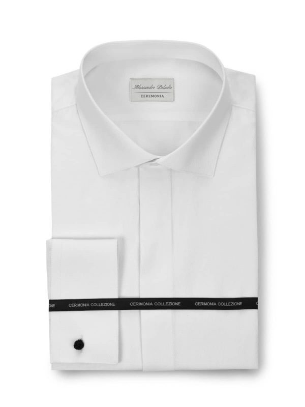 Camisa blanca con tapeta para traje Conecta Moda Joven