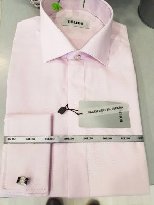 Camisa rosa de ceremonia con tapeta CAM35 - Conecta Moda Joven Granada