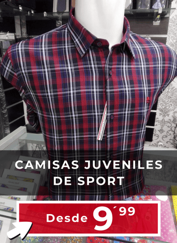 Camisas de sport para hombre desde 9 euros - Conecta Moda Joven Granada