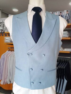 Chaleco Gris Azulado Claro CHA71 - Conecta Moda Joven