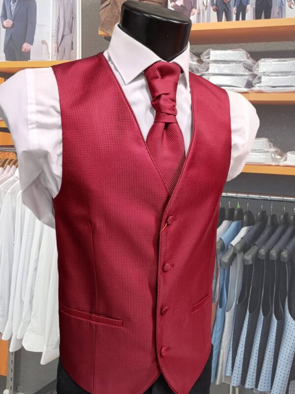 Chaleco liso rojo CHA50 - Conecta Moda Joven Granada chalecos para traje