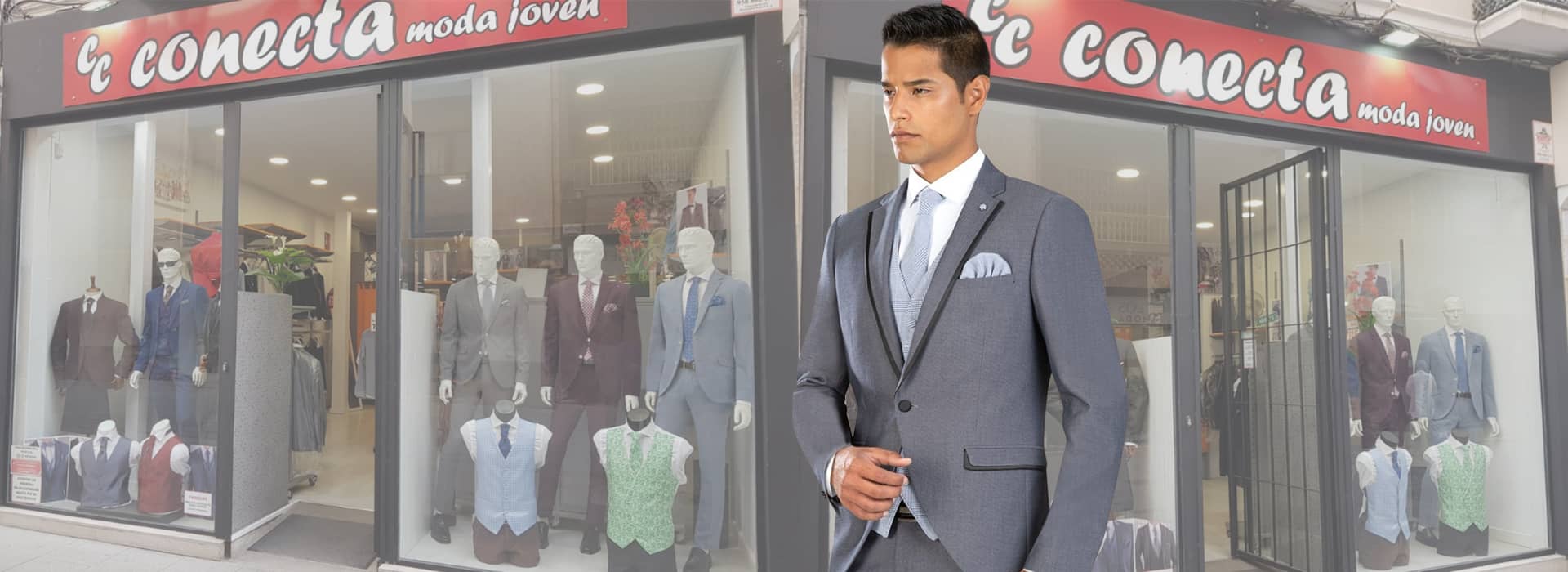 Comprar traje gris de hombre - Conecta Moda Joven
