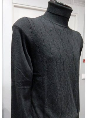Jersey de cuello alto gris - Conecta Moda Joven