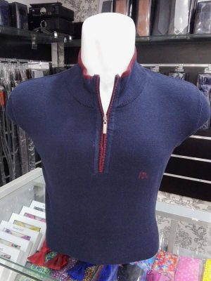 Jersey de cuello polo azul marino - Conecta Moda Joven Tienda de ropa de hombre en Granada
