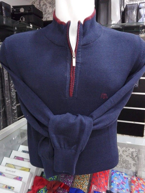 Jersey de cuello polo azul marino - Conecta Moda Joven Tienda de ropa de hombre en Granada