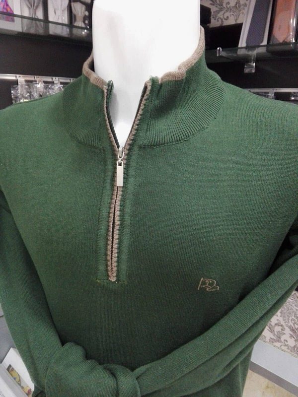 Jersey de cuello polo verde - Conecta Moda Joven Tienda de ropa de hombre en Granada