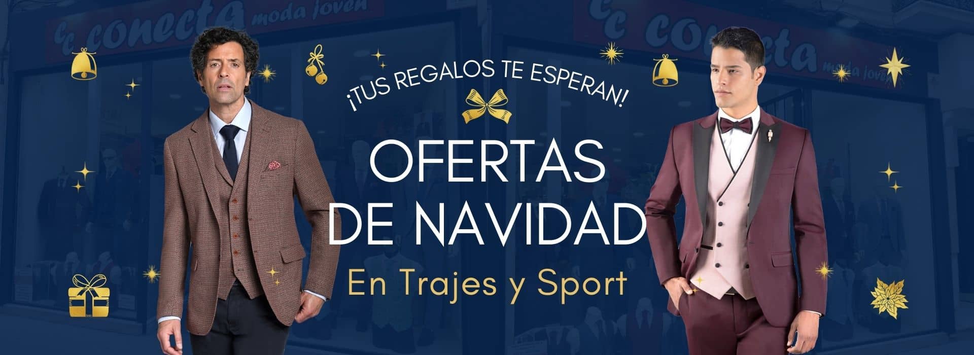 Ofertas de navidad en trajes y Sport - Conecta Moda Joven Granada