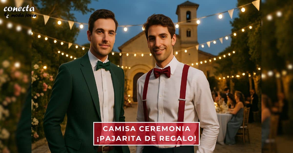 Promo Camisa Ceremonia con Pajarita de Regalo - Conecta Moda Joven Granada
