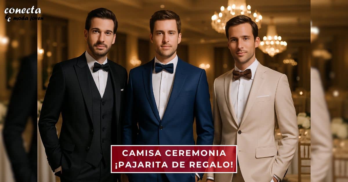 Promo Camisa Ceremonia con Pajarita de Regalo - Conecta Moda Joven Granada