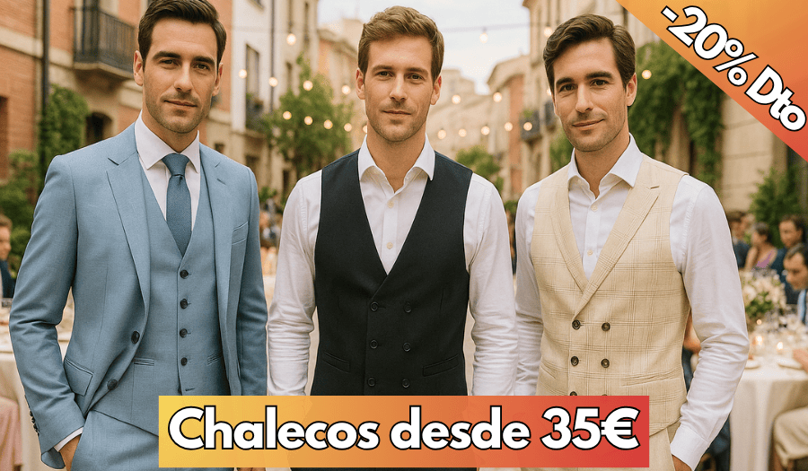 Promo chalecos para traje - Conecta Moda Joven Granada