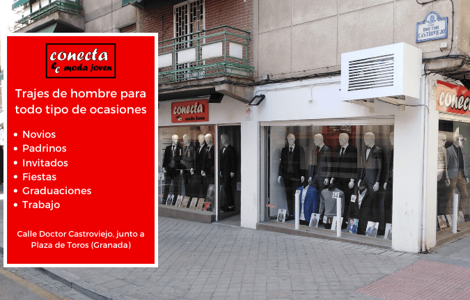 Tienda de trajes de novio en Granada Conecta Moda Joven