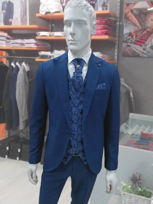 Traje de Ceremonia azul TRC57 - Conecta Moda Joven trajes de hombre en Granada