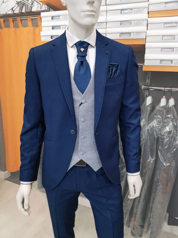 Traje de ceremonia azul TRC56 - Conecta Moda Joven Granada
