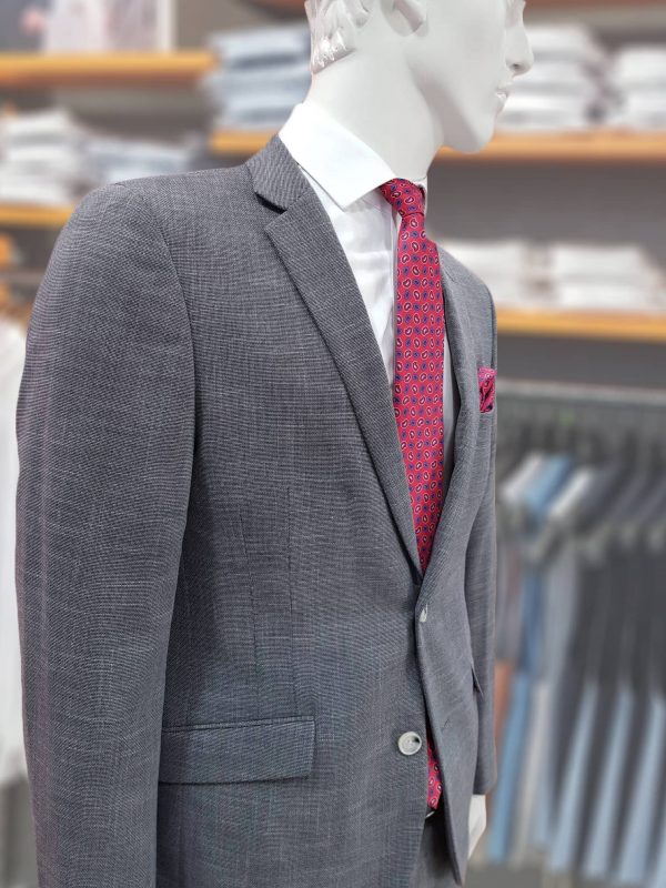 Traje gris liso TRL27 - Conecta Moda Joven tienda de trajes de hombre en Granada