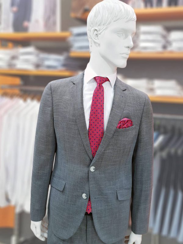 Traje gris liso TRL27 - Conecta Moda Joven tienda de trajes de hombre en Granada