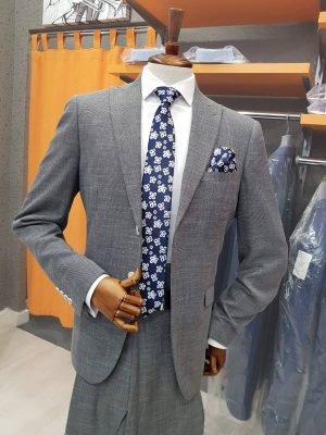 Traje liso gris TRL31 - Conecta Moda Joven trajes de hombre en Granada