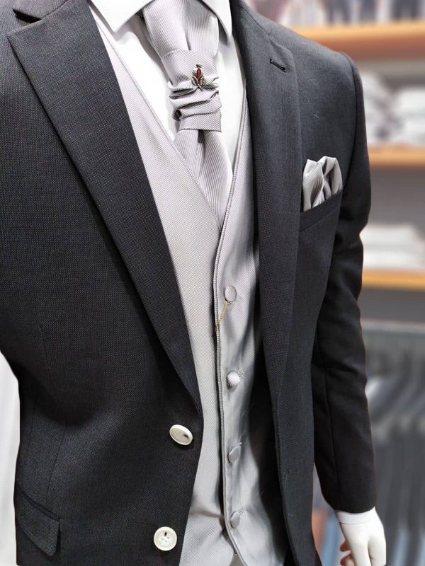 Traje liso gris marengo - Conecta Moda Joven Tienda de trajes para hombre en Granada