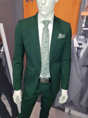 Traje liso verde TRL43 - Conecta Moda Joven Trajes de hombre en Granada