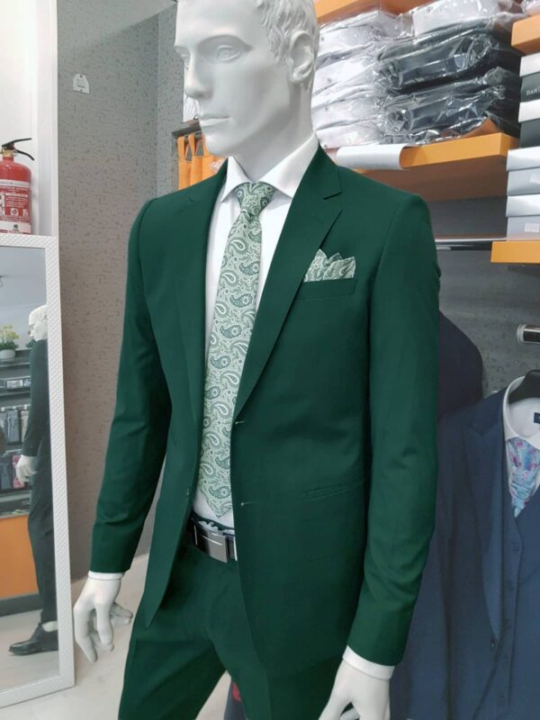 Traje liso verde TRL43 - Conecta Moda Joven Trajes de hombre en Granada