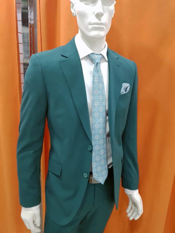 Traje liso verde TRL56 - Conecta Moda Joven Trajes de hombre en Granada