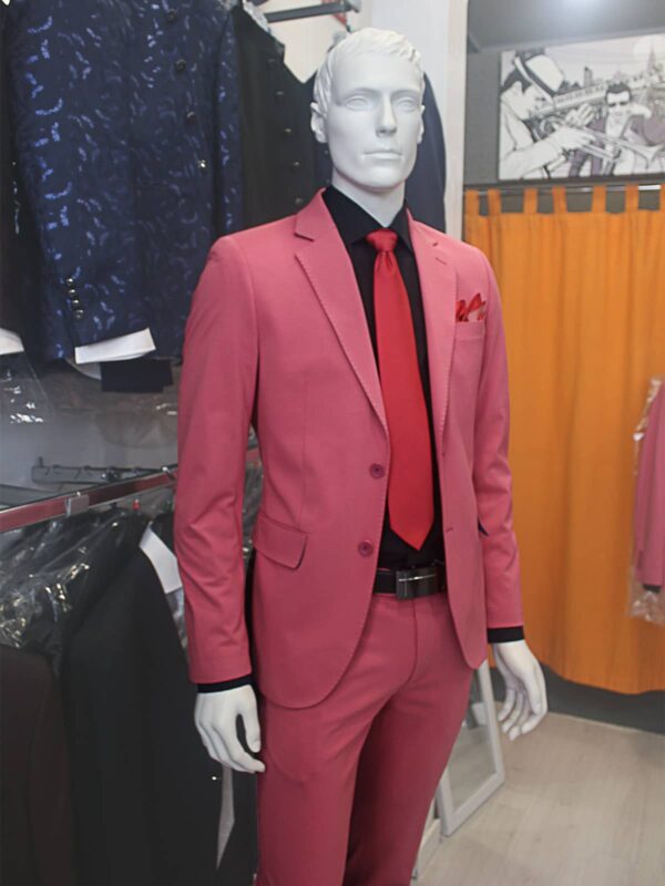 Traje rosa fuerte TRL48 - Conecta Moda Joven trajes de hombre en Granada