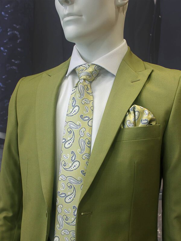 Traje verde oliva TRL49 - Conecta Moda Joven trajes de hombre en Granada