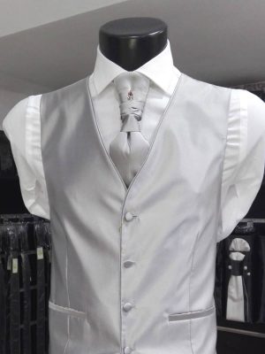 Chaleco gris claro para traje Conecta Moda Joven