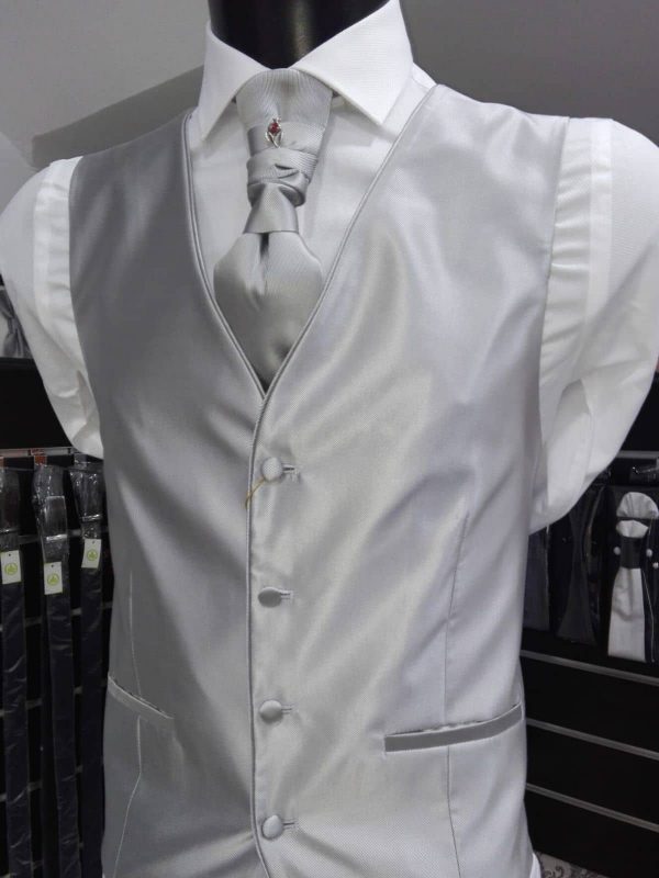 Chaleco gris claro para traje Conecta Moda Joven
