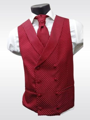 Chaleco cruzado rojo para traje Conecta Moda Joven Granada