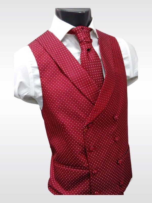 Chaleco cruzado rojo para traje Conecta Moda Joven Granada