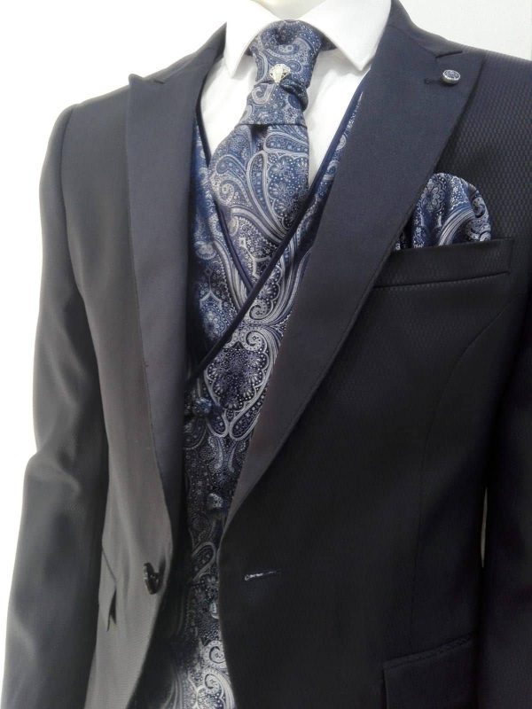 Traje de fiesta azul marino Conecta Moda Joven Tienda de trajes en Granada